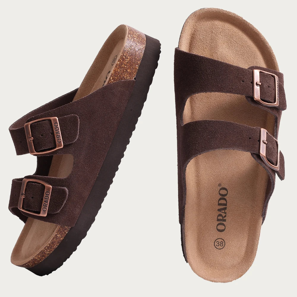 Pallene Women Classic Clogs Cork Footbed Slippers Slip-on Cork Sandals Feamle Unisex Beach Shoes Outdoor Men Mules And Clogs