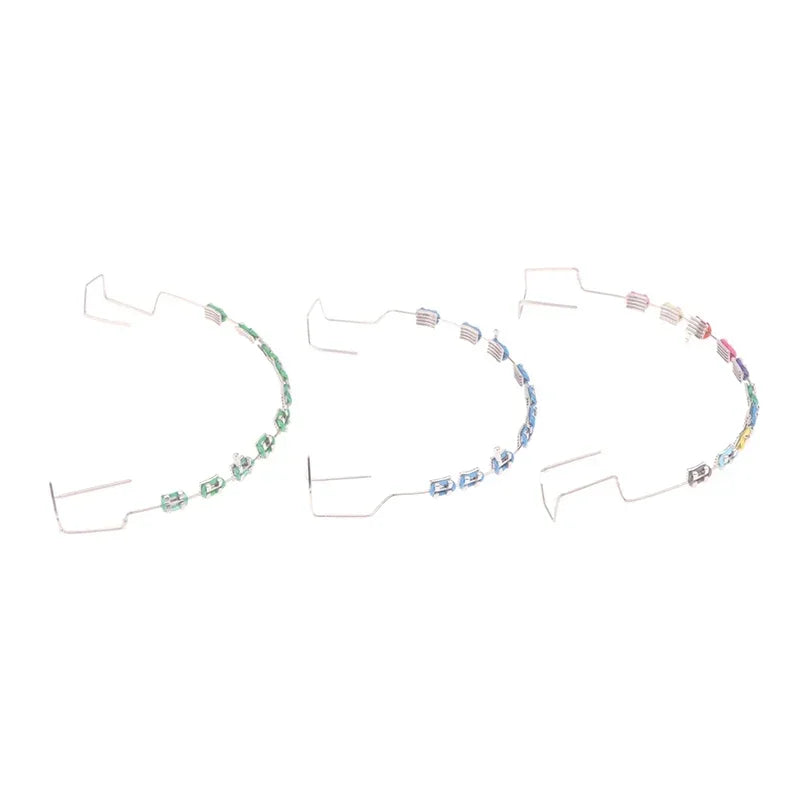 1 Pair Fashion Temporary Tooth Decorations, Orthodontic Wire Ligature Ties Dental Beauty Accessories