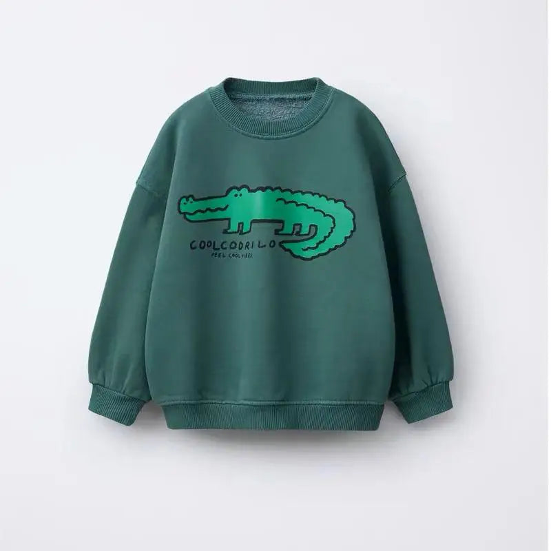 Child Cartoon Sweatshirt New Fashion Casual Wear New Kids Long-sleeved Tops Printed Hoodies Boys Fashion Spring Autumn Clothes