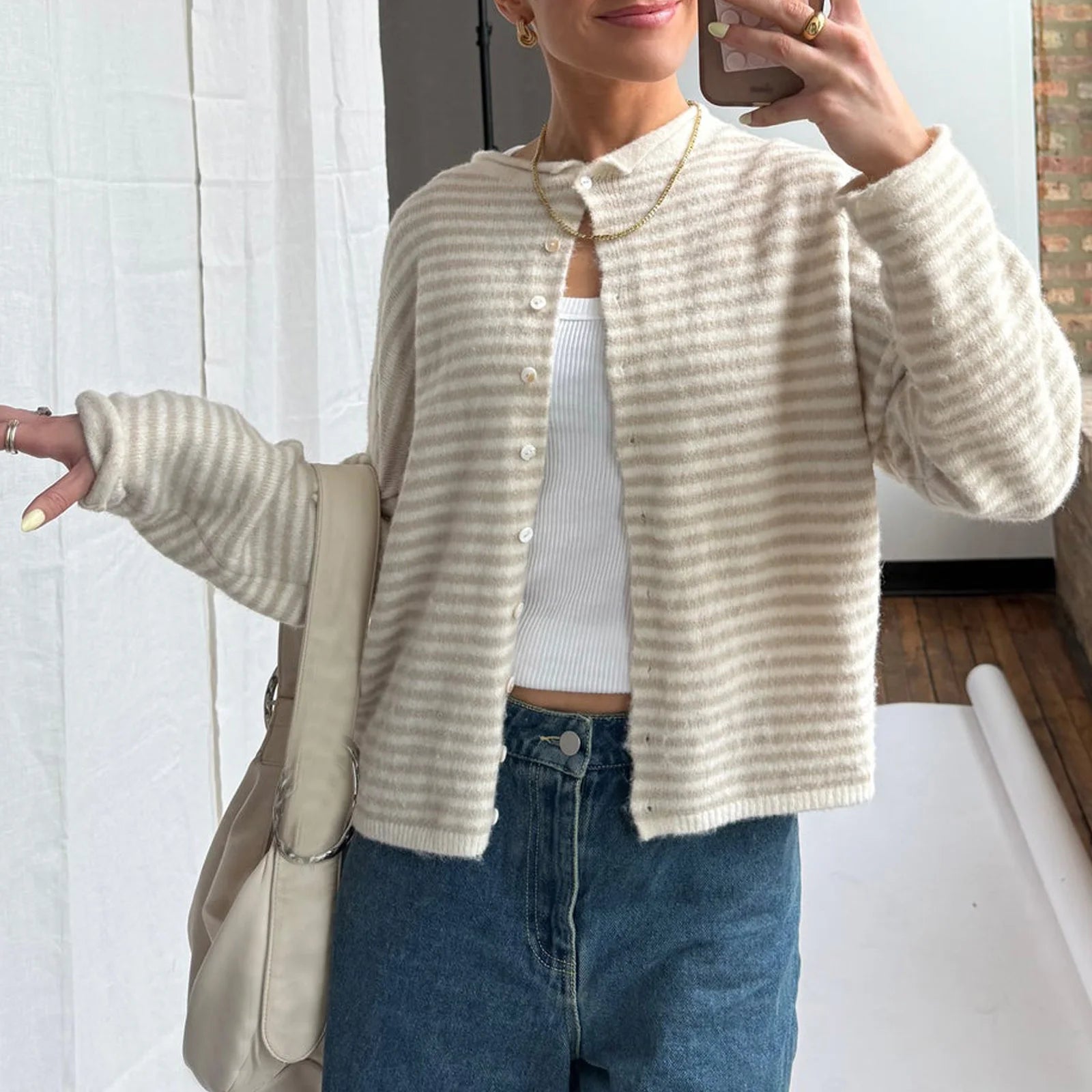 Womens Long Sleeve Striped Sweatshirt Watermelon Red Oversized Pullover Crewneck Sweatshirts Women Fall Sweatshirts Casual Wear