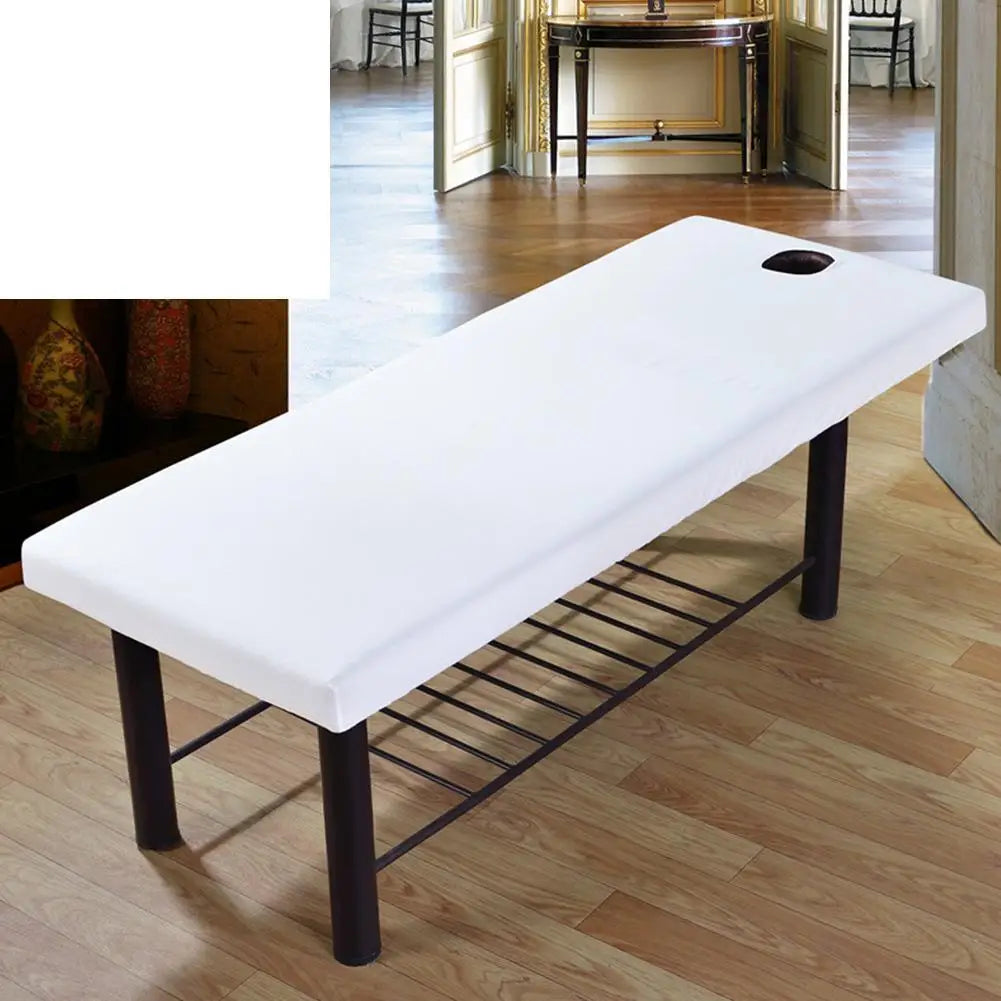 New Beauty Salon Massage Elastic Bed Cover High Stretch Wedding Hotel Birthday Table Cover Buffet Cloth Table Set Deco