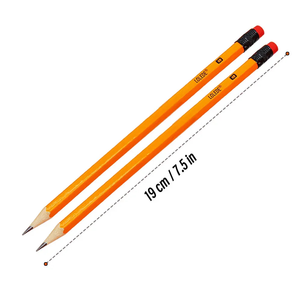 1/5/10Pcs HB Yellow Holder Sketch Pencil Wooden Lead Pencils Childrens Writing Pencils Office Painting Drawing School Stationery