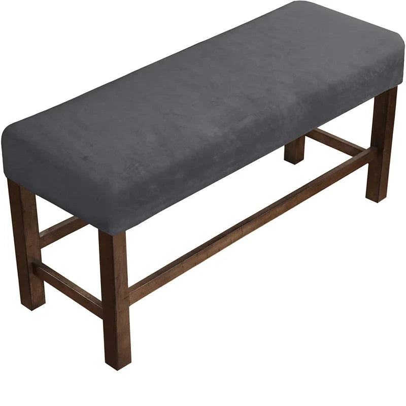 Velvet Soft Stretch Dining Room Spandex Elastic chair Bench Covers  Living Room Kitchen Bedroom Slipcover Seat Protector