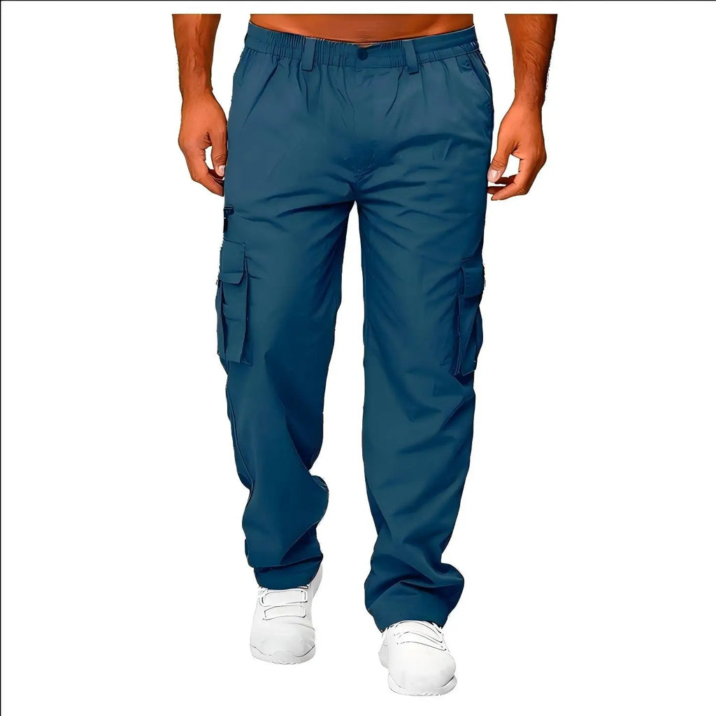 Men Sweatshirts Jogging Pants Men Casual Pants Men Stylish Color Block Zip Pockets Drawstring Sports Skinny Pants Trousers Pants