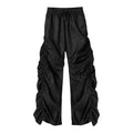 REDDACHiC Hip-hop Men's Ruched Sweatpants Y2k Retro Stacked Wide Leg Elastic Waist Quick-dry Casual Pants Sports Outdoor Clothes