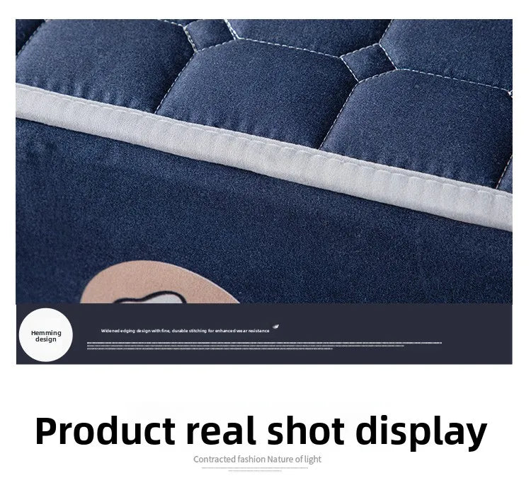 Quilted Bed Cover Cartoon Style Bedspread Elastic Mattress Protertor Thicken Bed Linen 매트리스커버 Home Bedsheets (No Pillowcase)