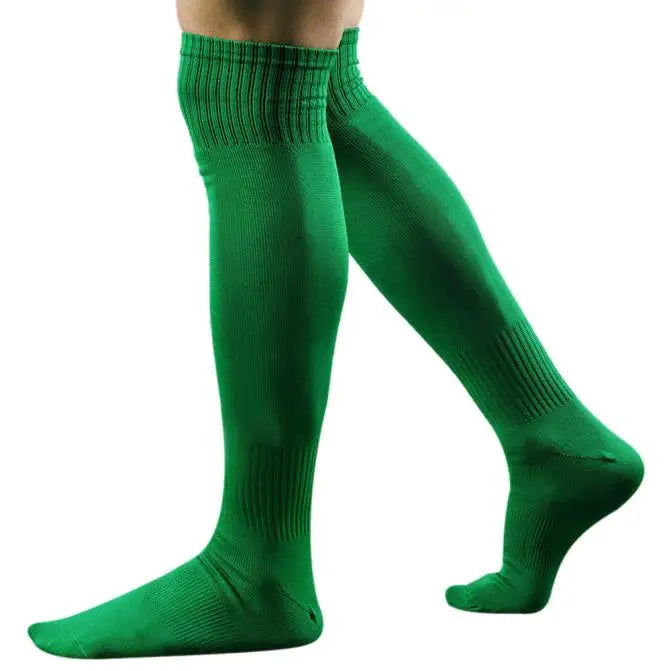 Football Socks Men'S Sports Soccer Socks Solid Color Over Knee Socks Casual Breathable Socks Men'S Training Socks Ball Socks