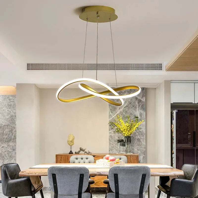 Modern Dining Room Pendant Lights Nordic LED Dining Table Ceiling Chandelier Living Room Home Indoor Bar Counter Hanging Lamp
