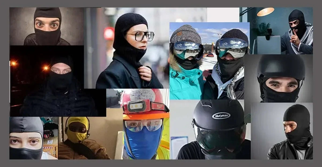 1/3pcs Ski Mask for Men Full Face Mask Balaclava Black Ski Masks Covering Neck Gaiter