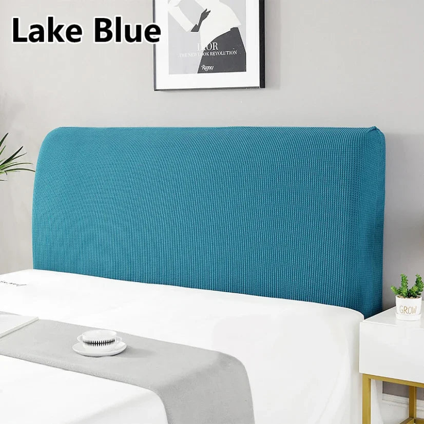 Simple Bedside Cover Elastic Thicken Protection Headboard Case Dust-Proof Nordic Bedroom Bed Cushion Cover House Decoration