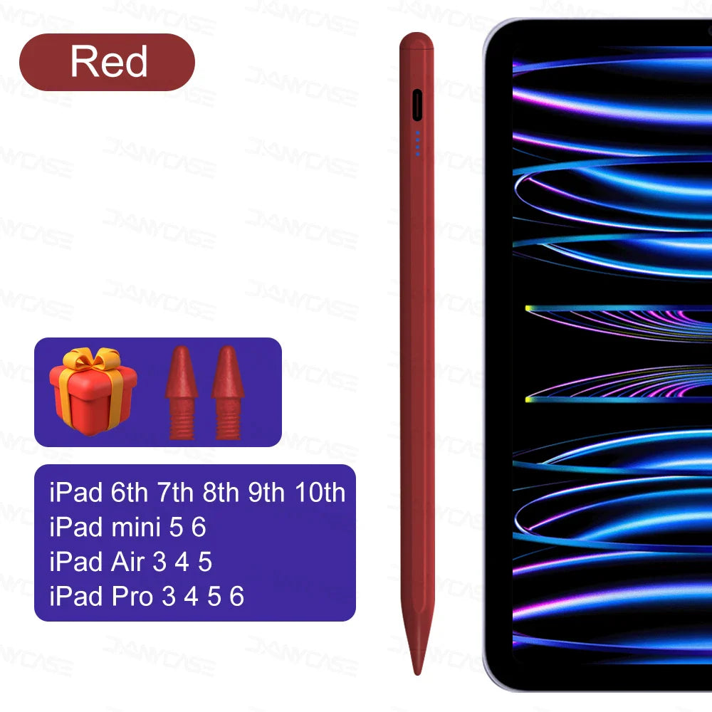 For iPad Pencil 2024 Air 6 M2 Pro M4 Stylus Pen with Palm Rejection Tilt,for iPad Pro 11 12.9 Air 4/5 7/8/9/10th mini 5 6 Tablet