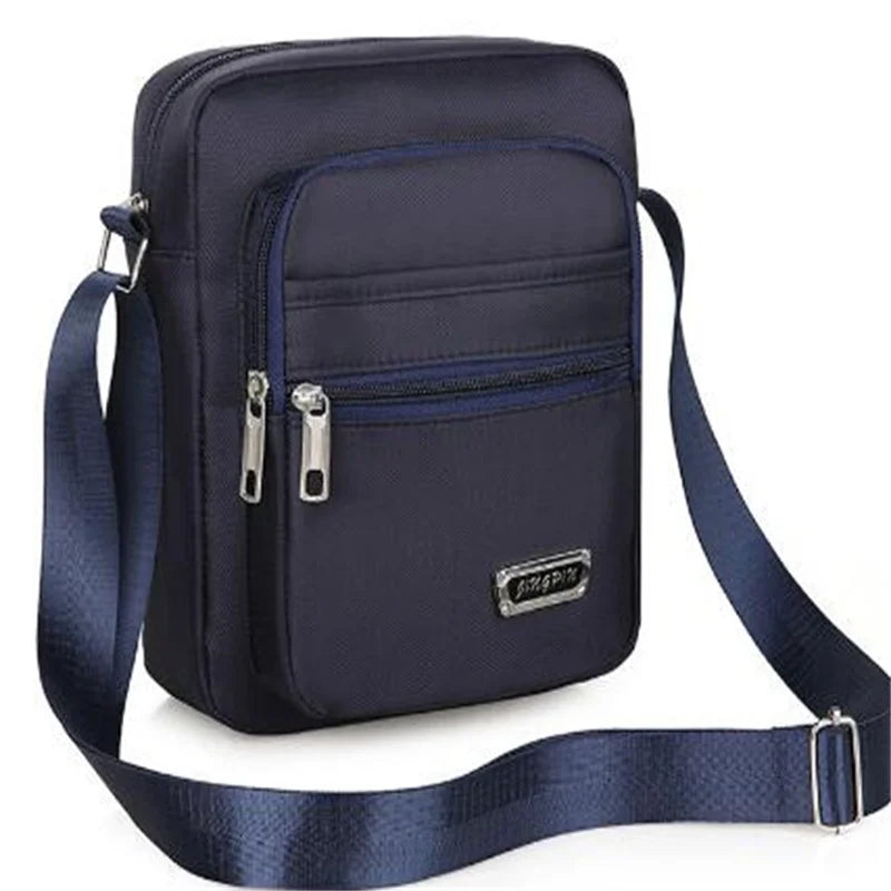 2023 Men Nylon Shoulder Bag Messenger Bag Casual Nylon Zipper Pocket Handbag Fashion Tote Travel Male Crossbody Bags New