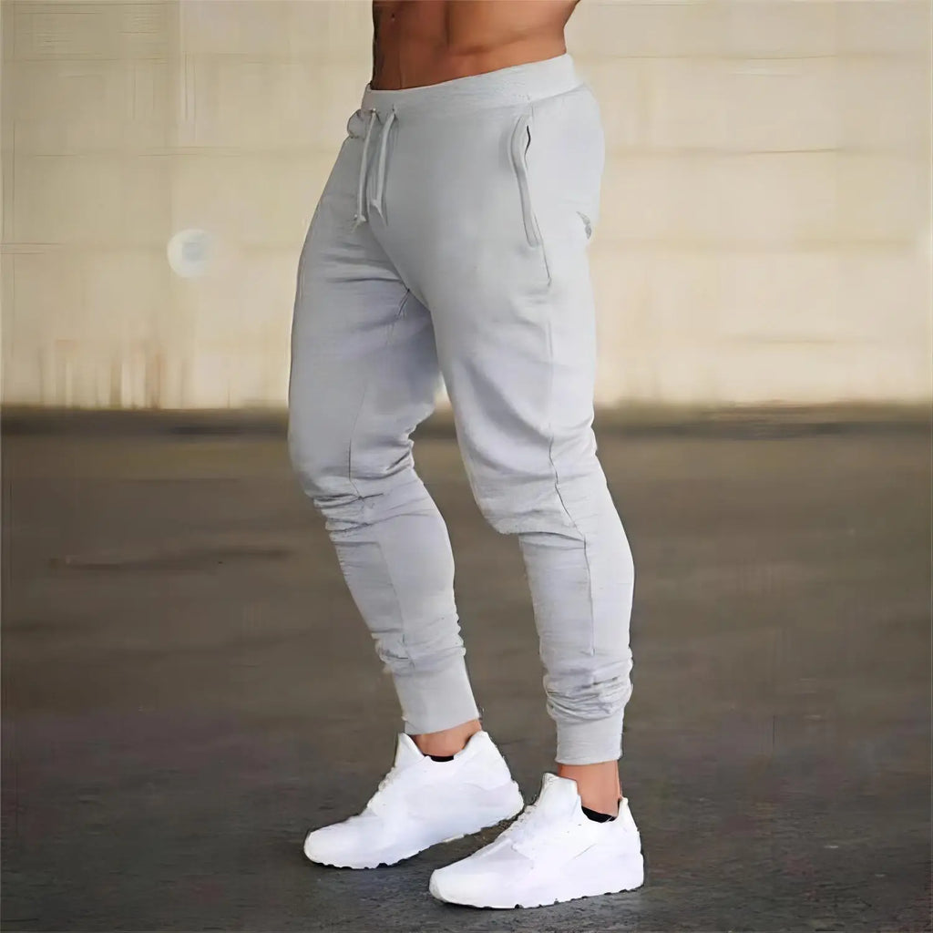 Men Sweatshirts Jogging Pants Men Casual Pants Men Stylish Color Block Zip Pockets Drawstring Sports Skinny Pants Trousers Pants