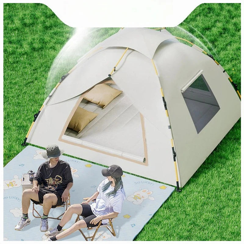 Tent Outdoor Automatic 3-4 People Household Sunscreen Indoor Small House Adult Children's Tent Outdoor Camping Awning