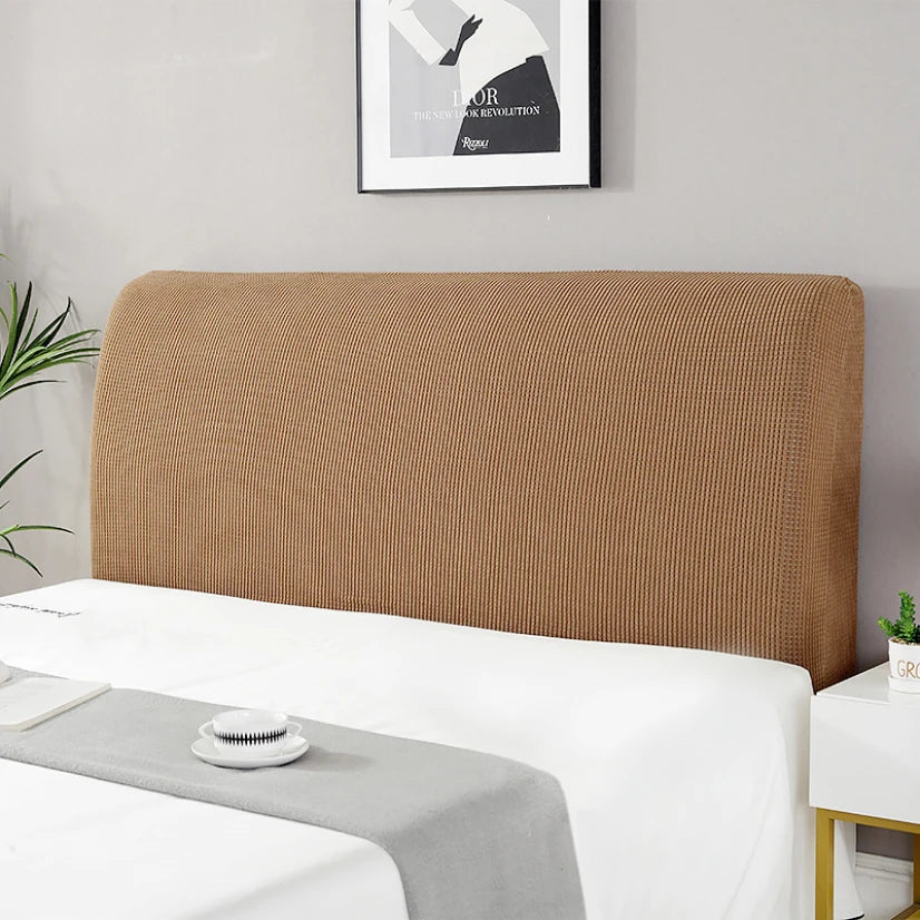 Simple Bedside Cover Elastic Thicken Protection Headboard Case Dust-Proof Nordic Bedroom Bed Cushion Cover House Decoration