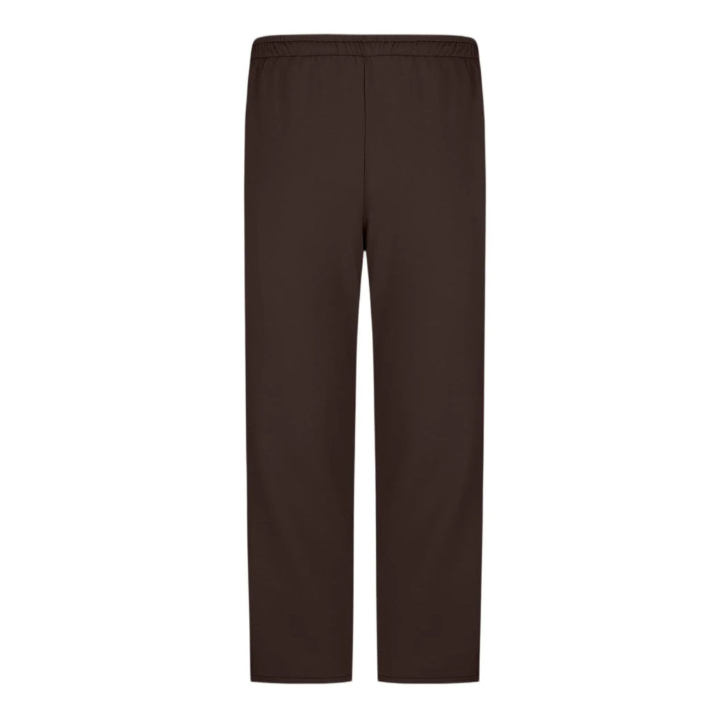 Men Sweatpants Elastic Waistband Pockets Splicing Color Mid-Rise Long Trousers Wide Leg Side Zipper Tear Away Basketball Pants