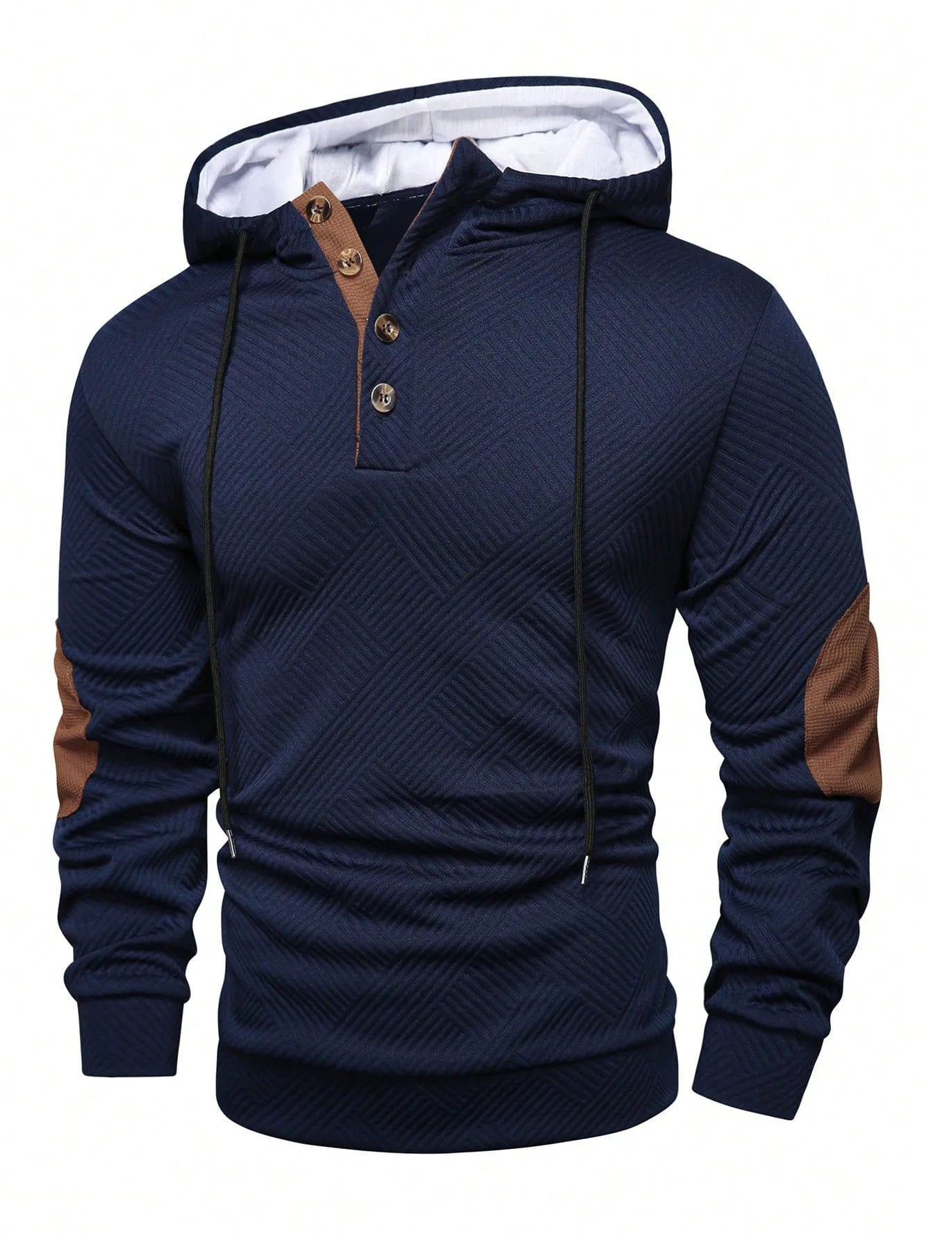 New Men's Fashion Hooded Sweatshirts Spring Autumn Long Sleeve Drawstring Pullovers Casual Streetwear Men Loose Sports Hoodies