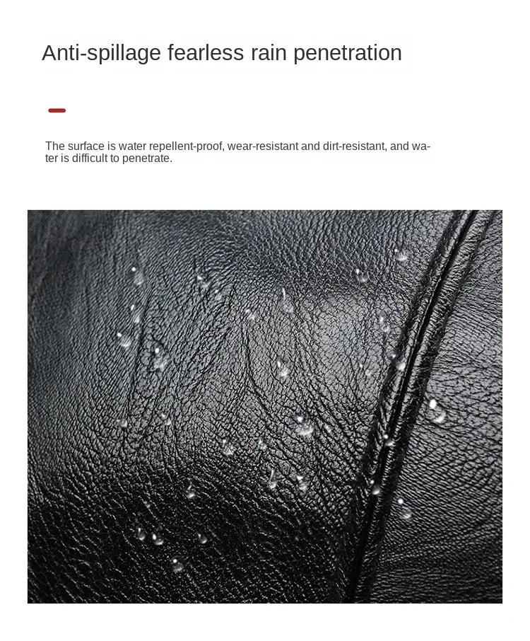 2023 New Men's Business PU Travel Handbag Soft Leather Texture Shoulder Bag Sports TrainingLarge Capacity Handheld Crossbody