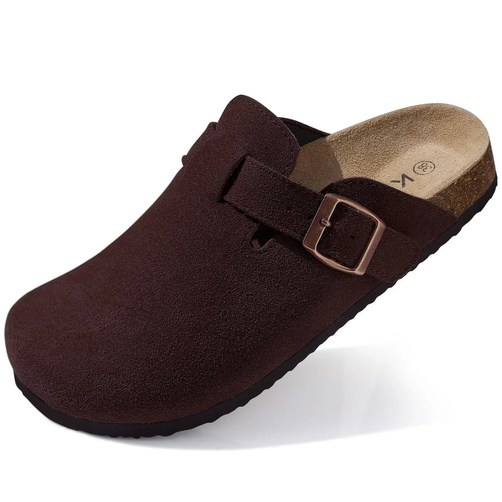 Pallene Women Classic Clogs Cork Footbed Slippers Slip-on Cork Sandals Feamle Unisex Beach Shoes Outdoor Men Mules And Clogs