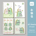 4 Books/Set A5 Coil Lined Notebook High Quality Kawaii Korean Stationery Cute School Supplies for Students