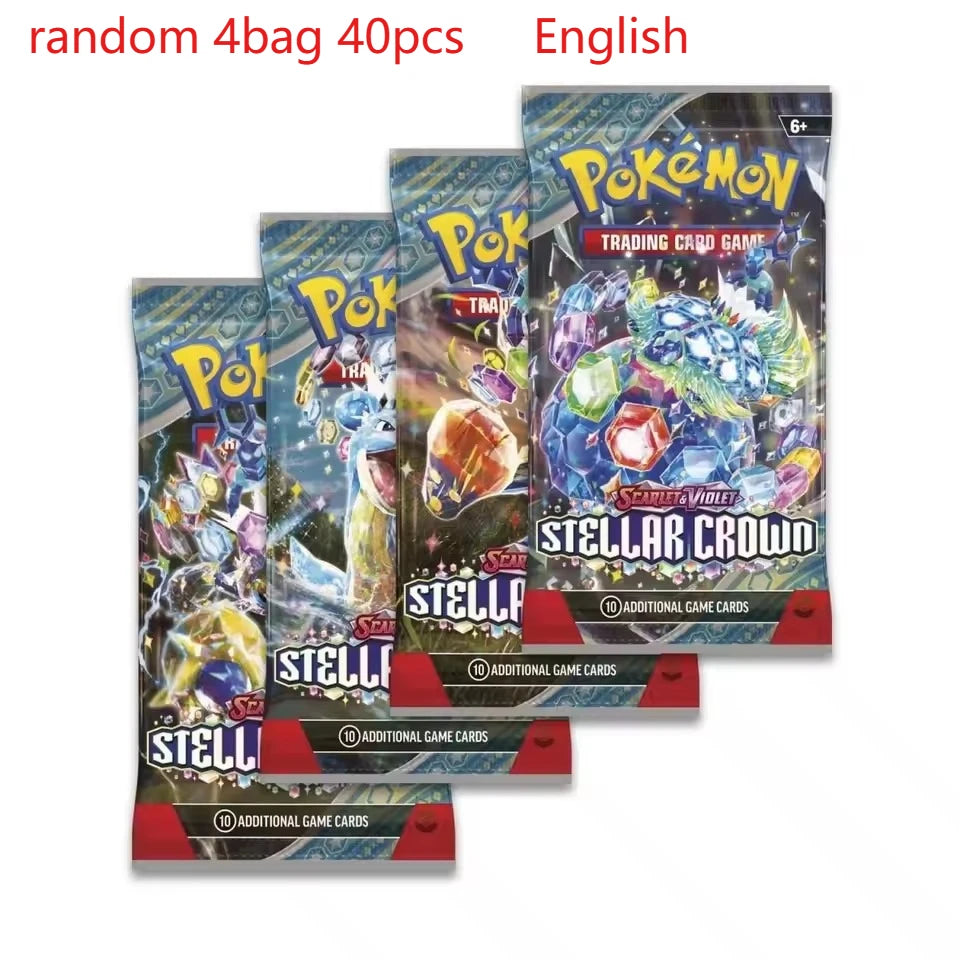 Pokemon Trading Cards 40 Pcs English PTCG Game Collection Strange Tree 151 SV4A Gift for Children