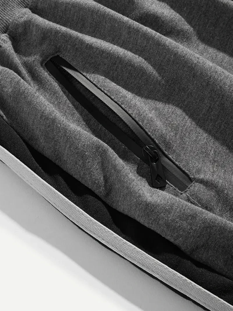 Men's Sweatpants Joggers Trousers Elastic Waist Sports Outdoor Daily Wear Casual Fashion Hip Hop Streetwear Gray Black Pants