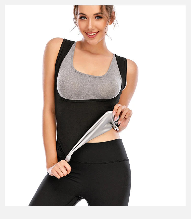 Sweat Vest Sauna Suit For Women Shirt Shapewear Women-Sauna Women,Sauna Workout-Slimming Faja-Hot