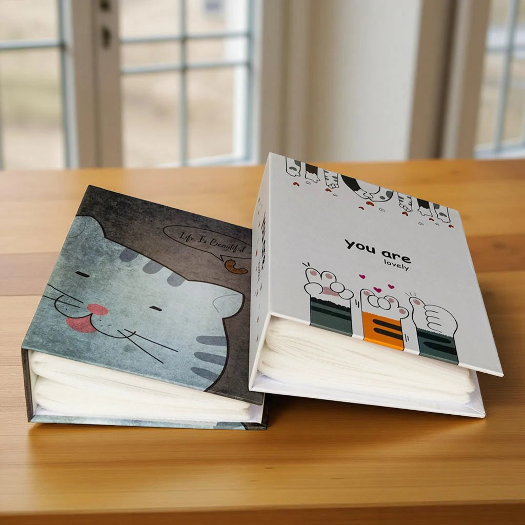The Cartoon Cover Album Is Exquisite. It Can Hold 100 6-inch Photos And Is Suitable For Family Memory Storage And Collection