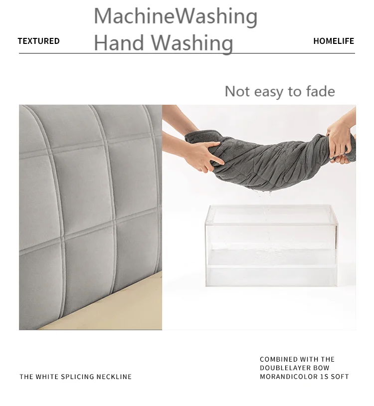 Luxury Plaid Bed headboard Cover Bedroom Soft Warm Winter Thicken All inclusive Bedhead Dust Protector Universal Bed Back Covers