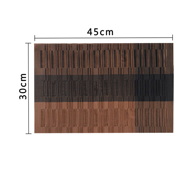 4/6Pcs Table Mat Set Non-Slip Bowl Pad Coaster Set Washable PVC Dining Table Placemats Modern Home Decoration Accessories