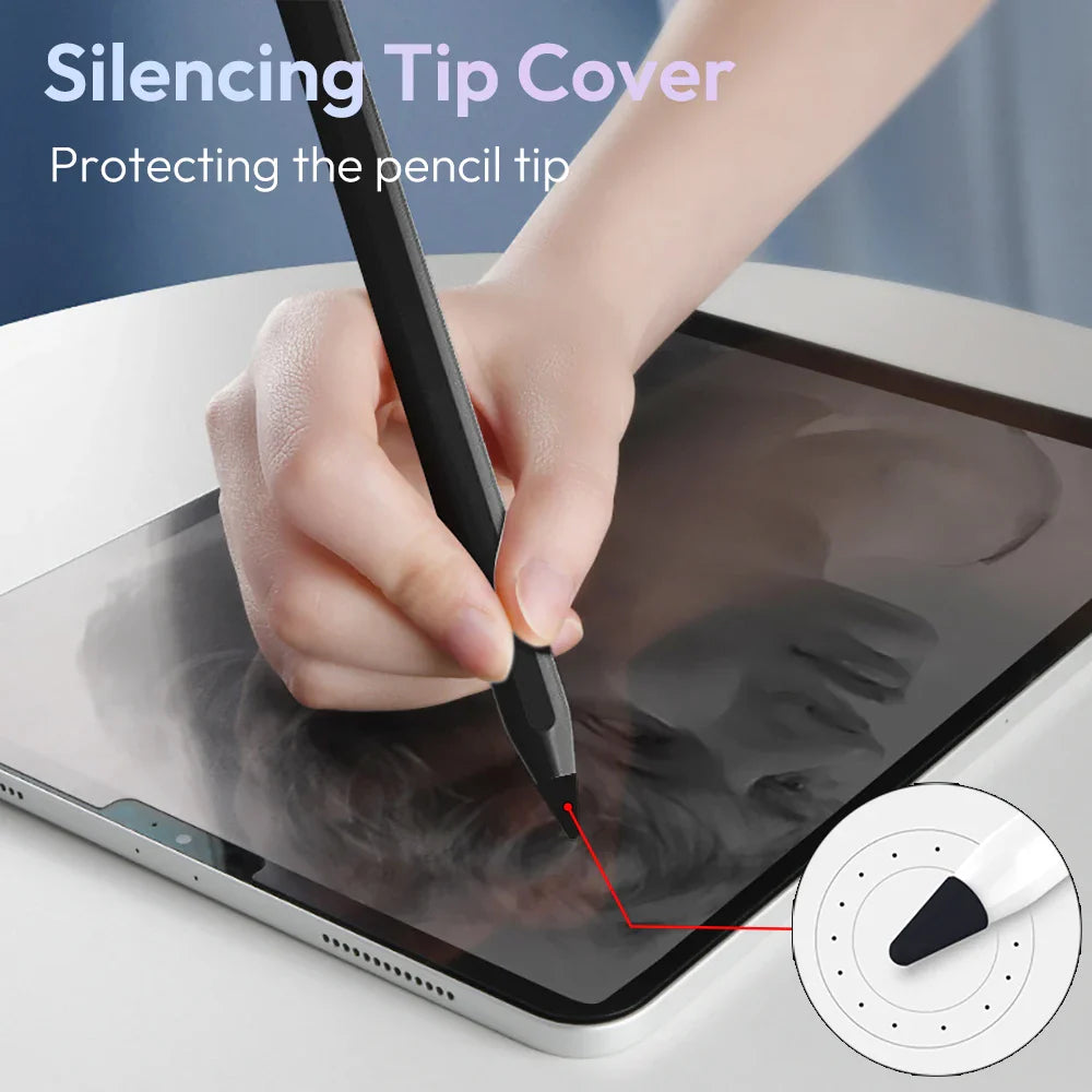 Replacement Tips for Apple Pencil 1st/2nd Gen iPencil Nibs No Wear Out Upgraded for iPad Pro Pencil 2/1 Gen 애플펜슬 펜촉