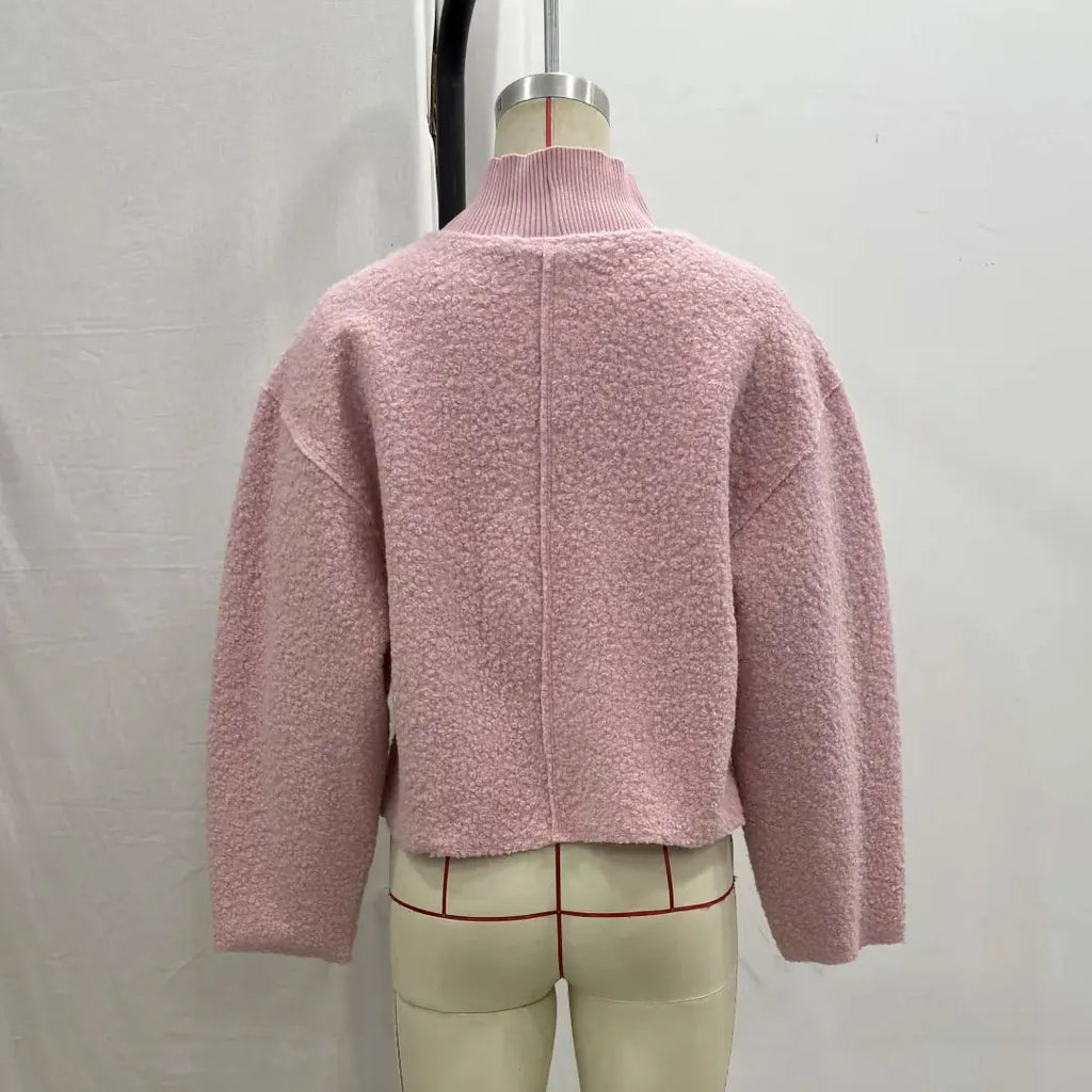 HH Sweatshirts For Women Autumn Casual Loose Turtleneck Long Sleeve Pullover Sweater Female Fashion Chic Top Pullovers