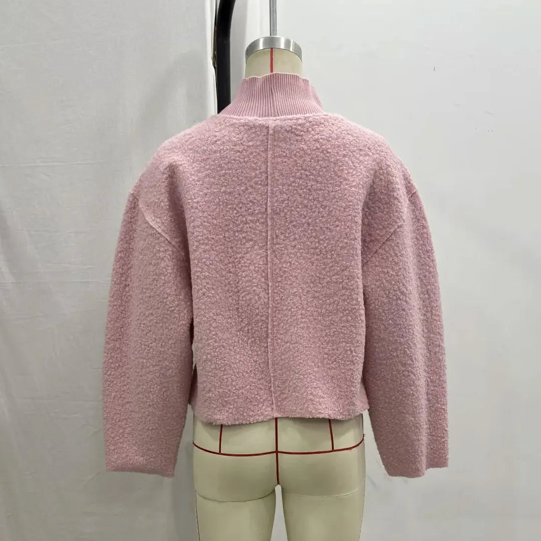 HH Sweatshirts For Women Autumn Casual Loose Turtleneck Long Sleeve Pullover Sweater Female Fashion Chic Top Pullovers