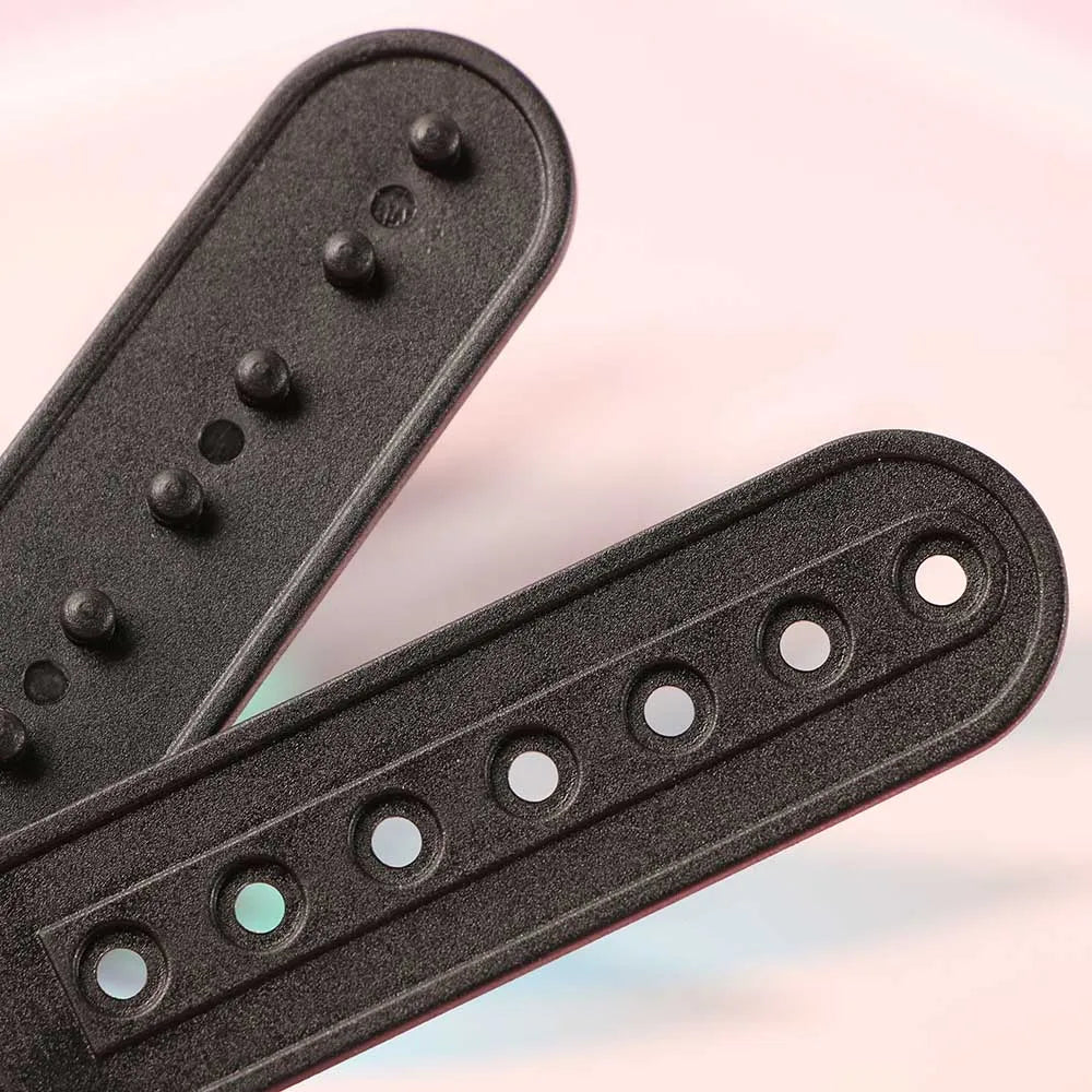 10 Sets Snapback Strap Replacement with 7 Holes Black Hat Repair Fastener Buckle Clip Extender for Baseball Cap Hat Accessories