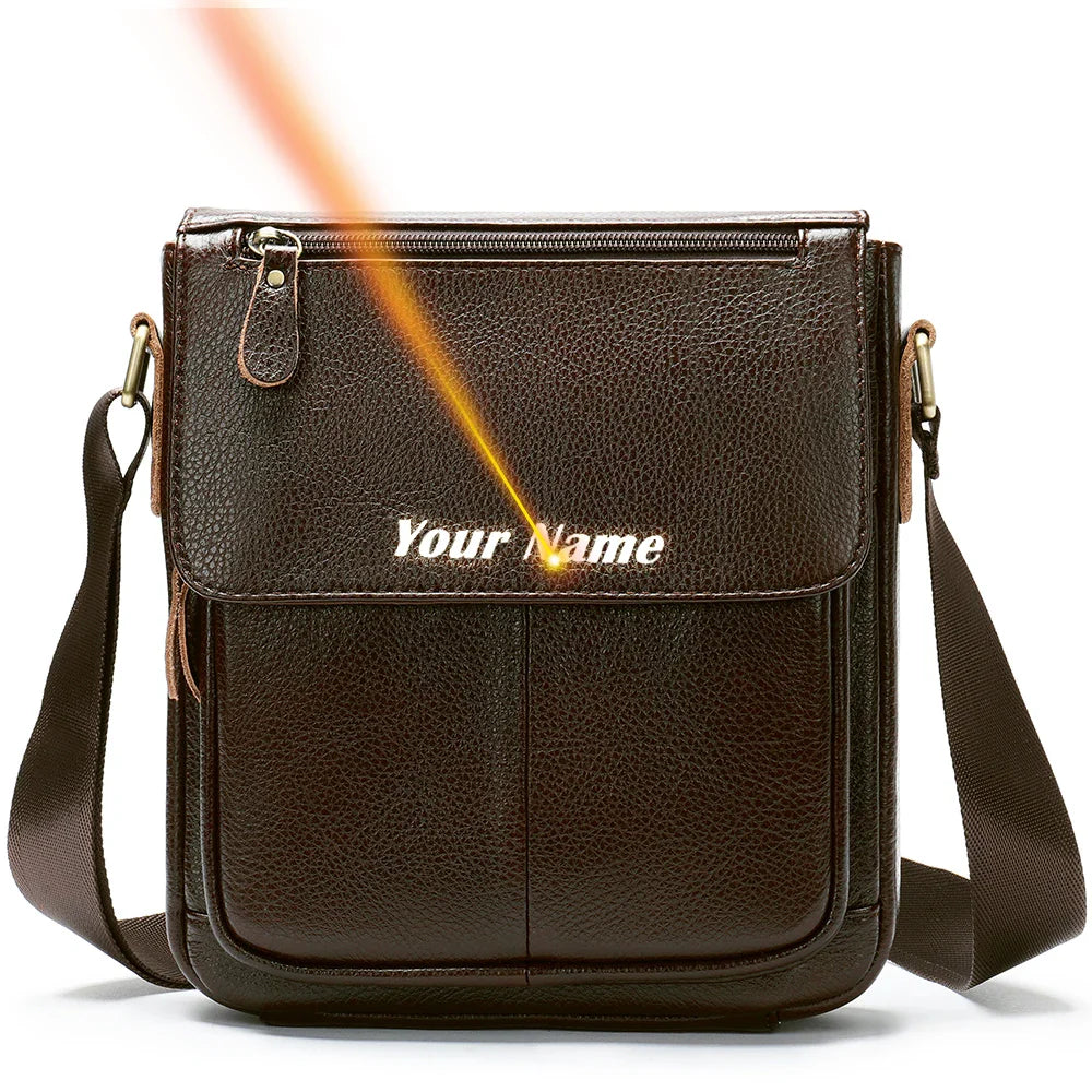 WESTAL Men Shoulder Bag High Quality Male Bag Cowhide Leather Crossbody Bags Capacity Men Messenger Tote Bags for Male 819A