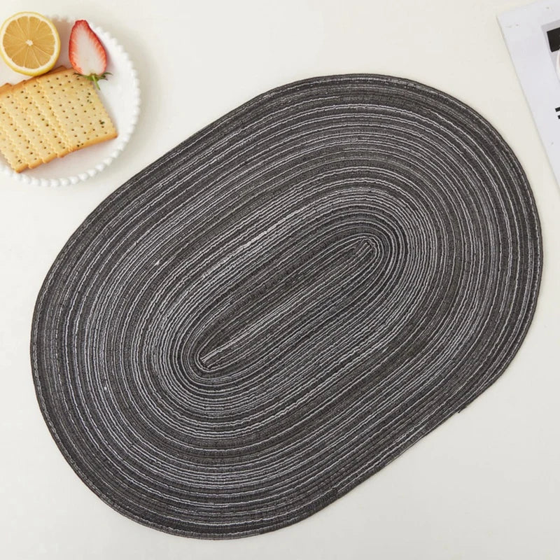 Placemats Set of 4,Heat resistant pad,Place Mat Washable Table Mats for Kitchen Dining Table Mixed Color Non-Slip Place mats