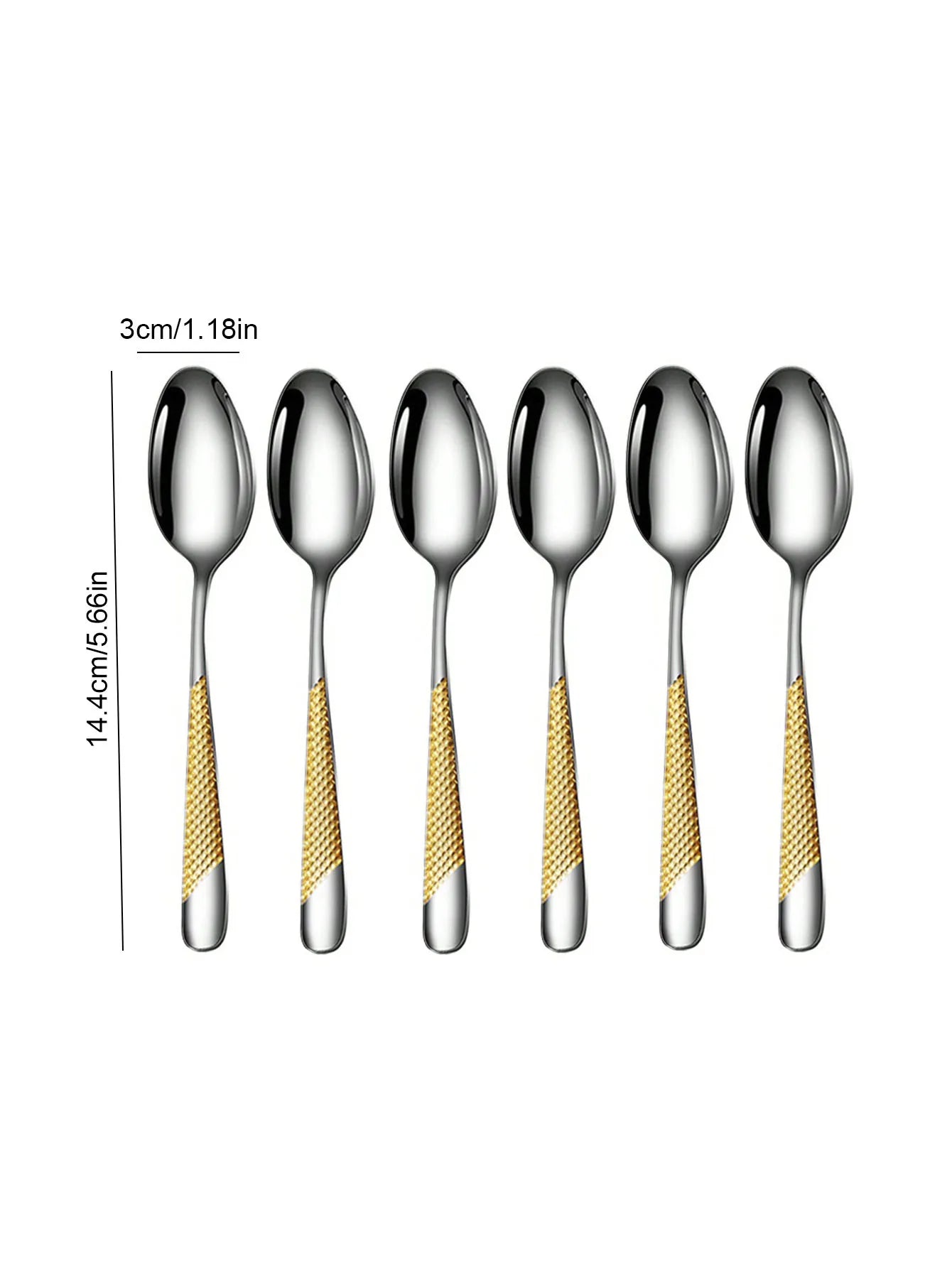 6pc/30pc Stainless steel star drill dinnerware set knife, fork and spoon set for the kitchen and dining room