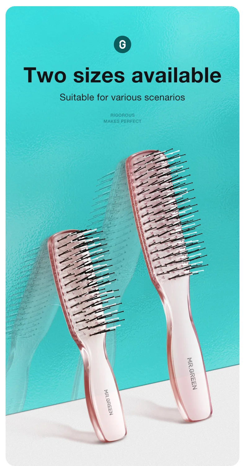 MR.GREEN Hair Brush Scalp Massage Combs Volumizing Hair Styling Fine Tooth Detangling Tool For Long Wet Dry Hair Women Gift