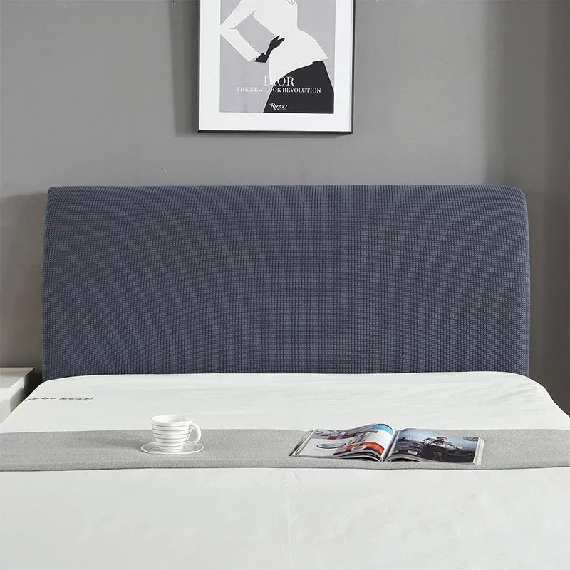 Simple Bedside Cover Elastic Thicken Protection Headboard Case Dust-Proof Nordic Bedroom Bed Cushion Cover House Decoration