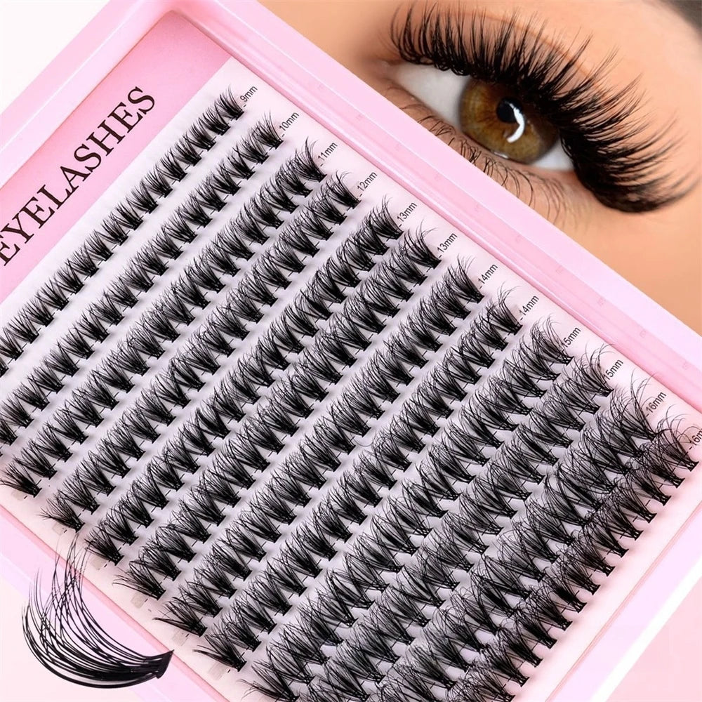 Mixed-Length Individual Lashes (8-14mm): 12P/20P/30P Options, True Love & TUFF/SCREEN/EXTENSION Styles