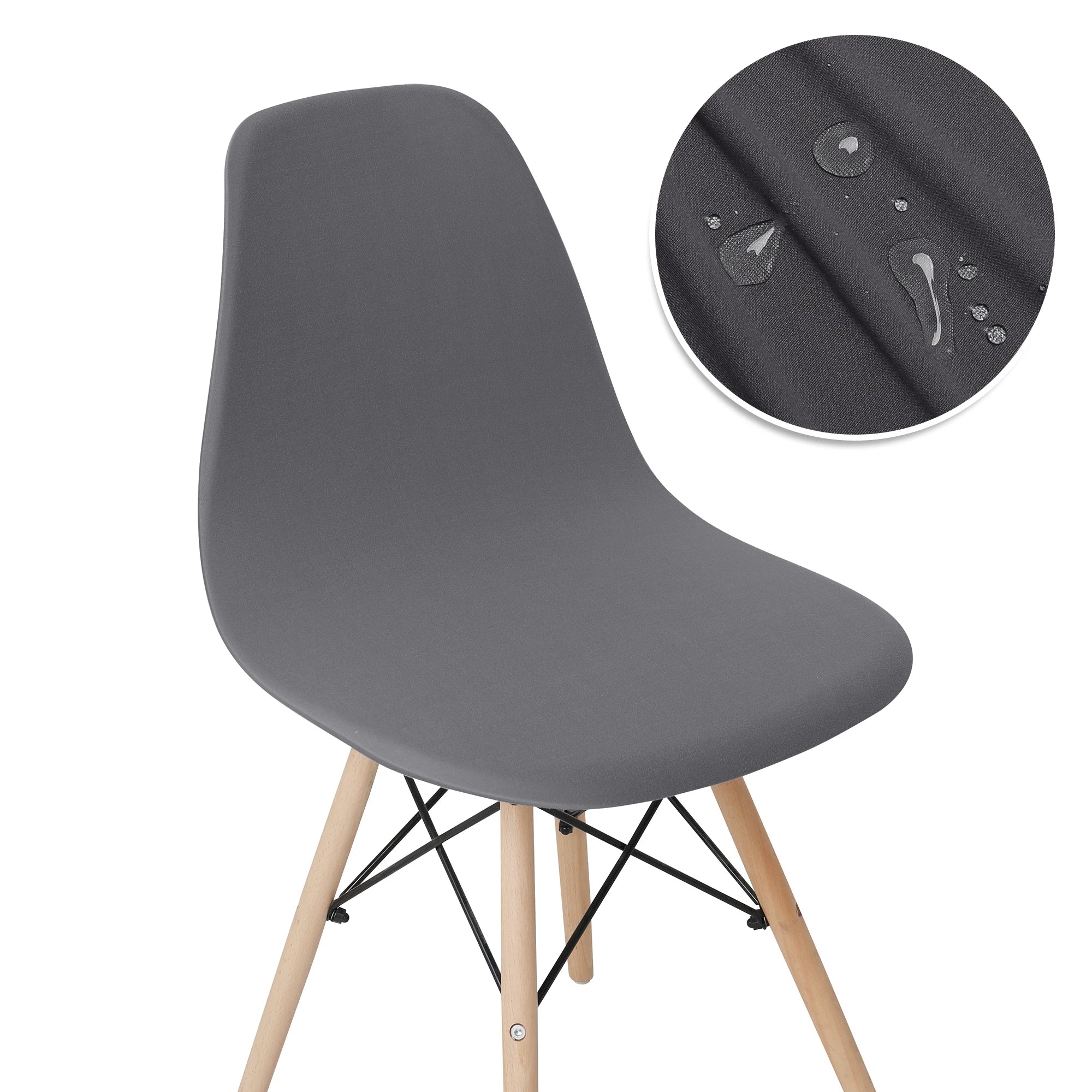 Solid Color Shell Chair Cover Stretch Cheap Short Back Chair Covers Printed Dining Seat Covers For Home Bar Hotel Party Banquet