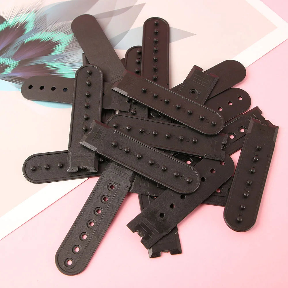 10 Pcs/set Practical Snapback Hat Cap Baseball Cap Repair Strap Women Man Hats Plastic Replacement Adjustable Seven-hole Strap