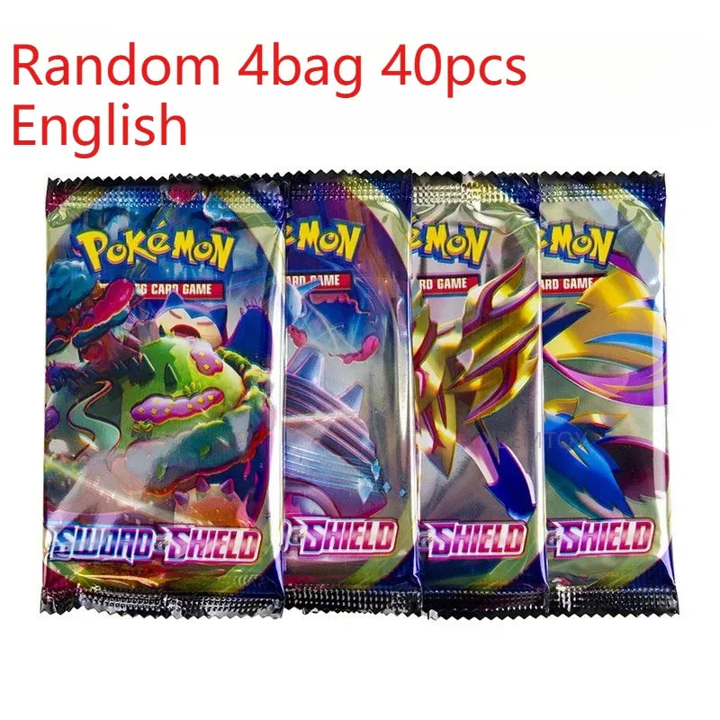 Pokemon Trading Cards 40 Pcs English PTCG Game Collection Strange Tree 151 SV4A Gift for Children