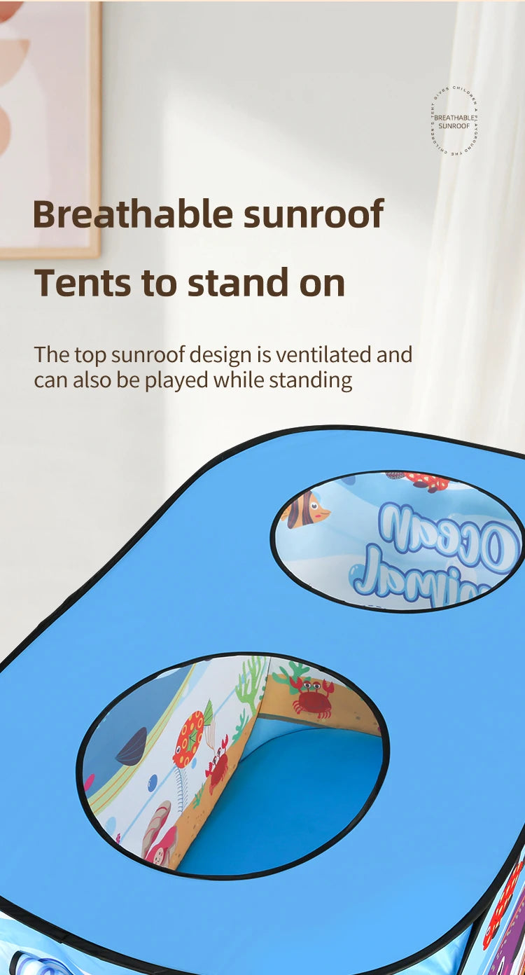 Children's Tent Game House Indoor and Outdoor No Installation Kindergarten Foldable Family Toy House