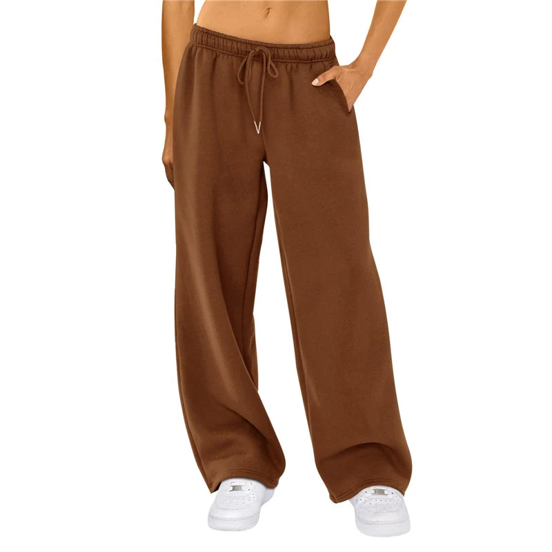 Grey Sweatpants For Women High Waist Sports Pants Fashion Casual Baggy Pants Female Joggers Streetwear Harajuku Trousers
