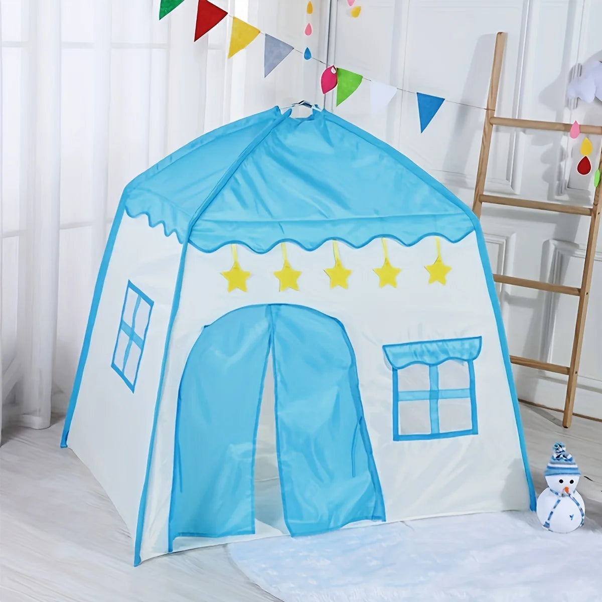 Children playhouse Tent Indoor, Big Space Kids Tent Outdoor, Easy to Carry and Install, Large Room Crawling, Birthday Christmas