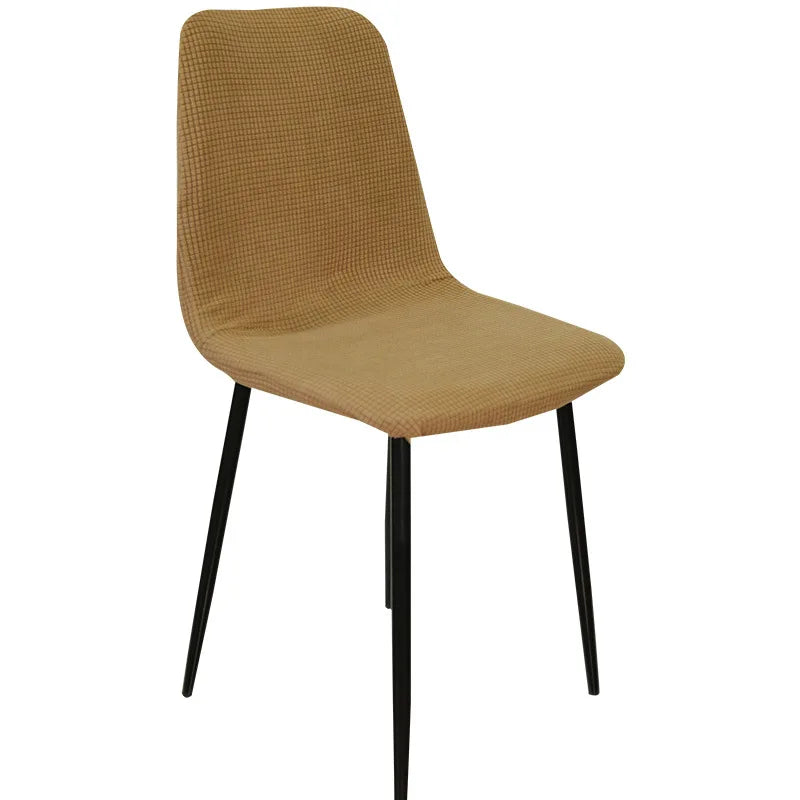 Jacquard Waterproof Shell Chair Cover Short Back Scandinavian Chair Covers Adjustable Dining Room Seat Covers for Bar Party