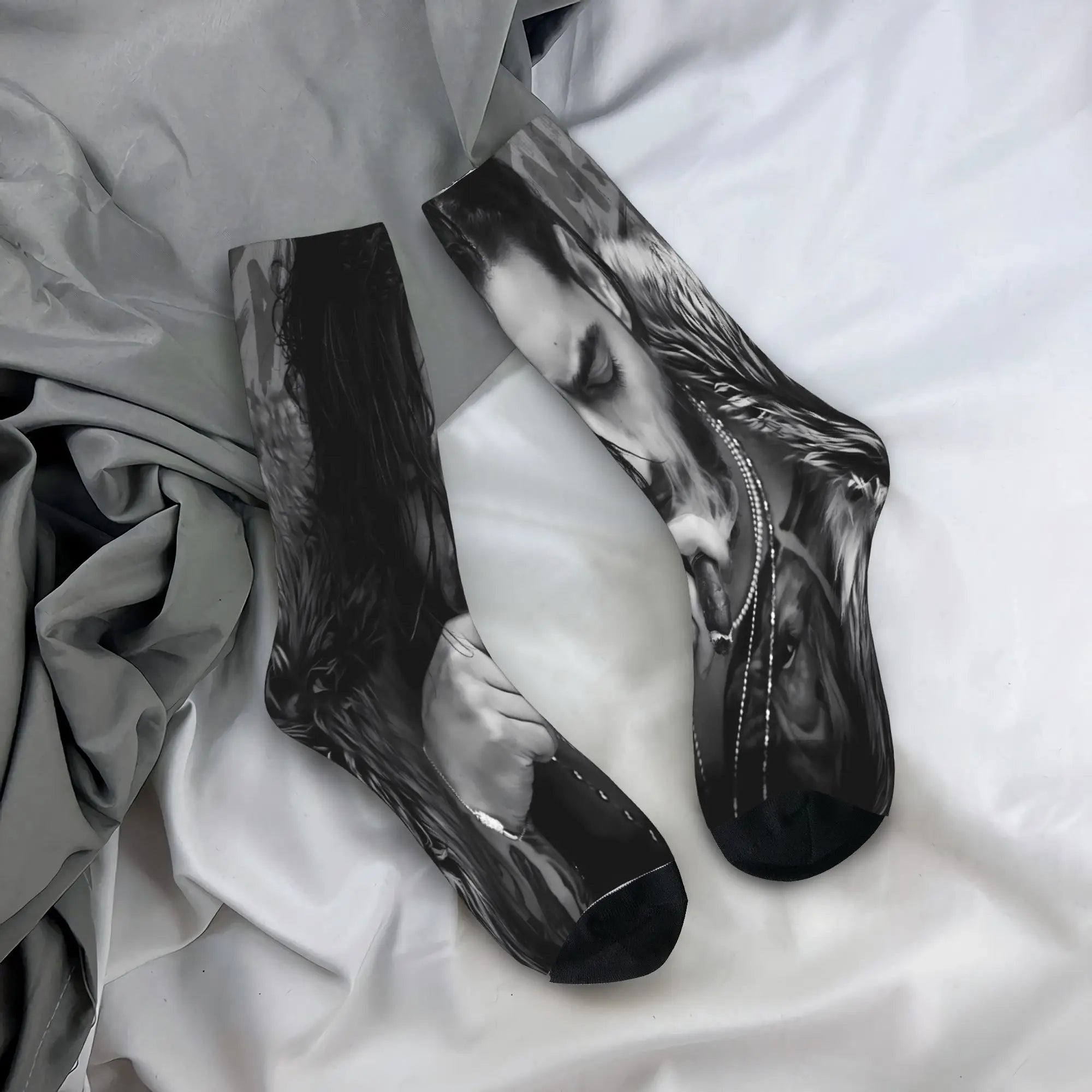 Maluma Rapper Socks  Anti Slip Stockings Women Men Comfortable Outdoor Socks Winter Fashion Graphic Socks