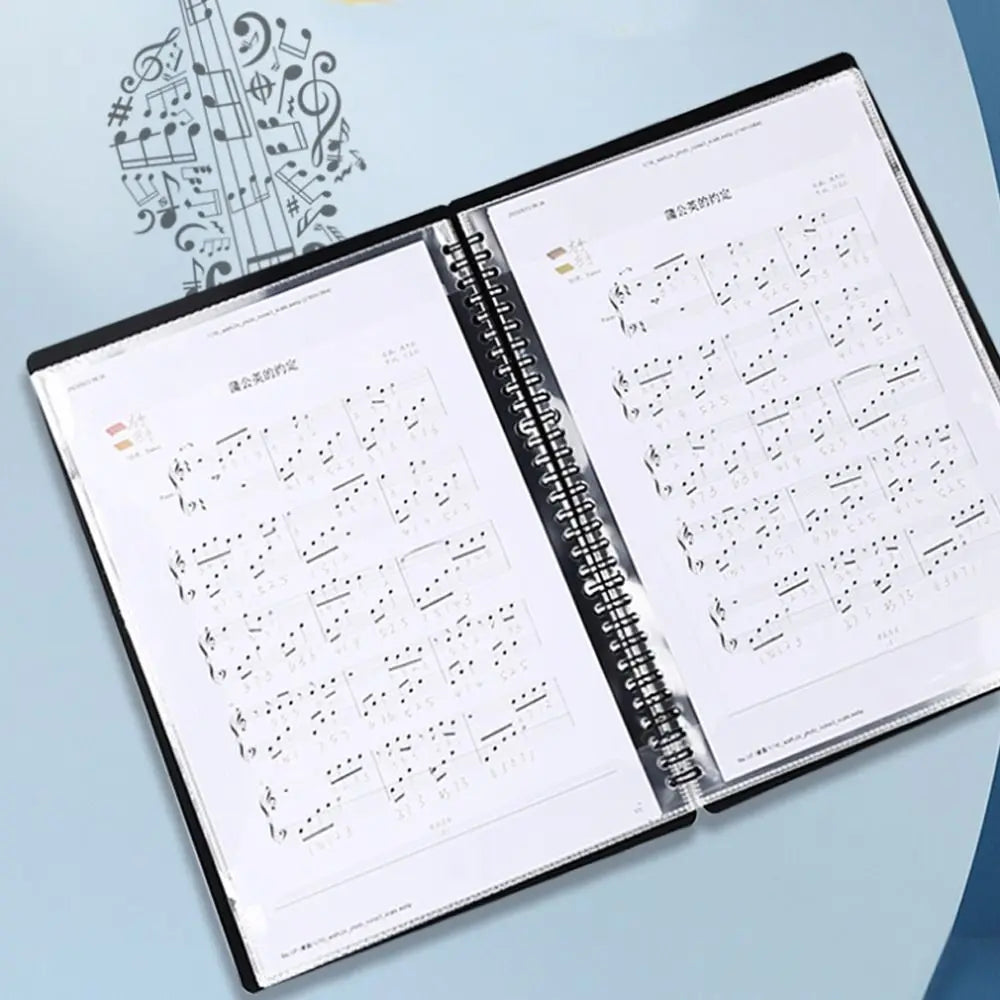 Cover Folder A4 Sheet Music Folder Fashionable Creative Loose Leaf Notebook Waterproof Durable Budget Binder Teacher