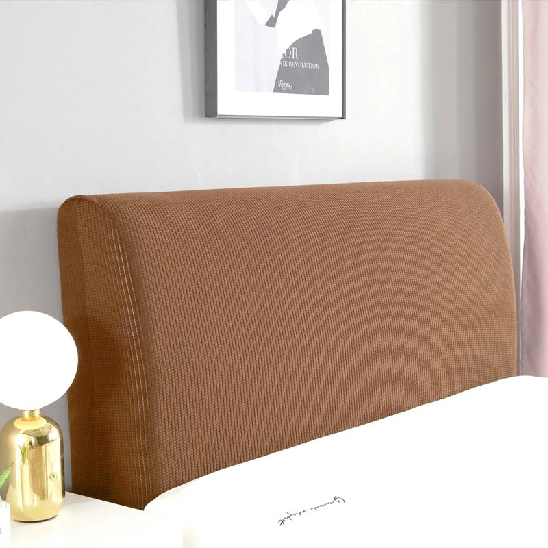 Simple Bedside Cover Elastic Thicken Protection Headboard Case Dust-Proof Nordic Bedroom Bed Cushion Cover House Decoration